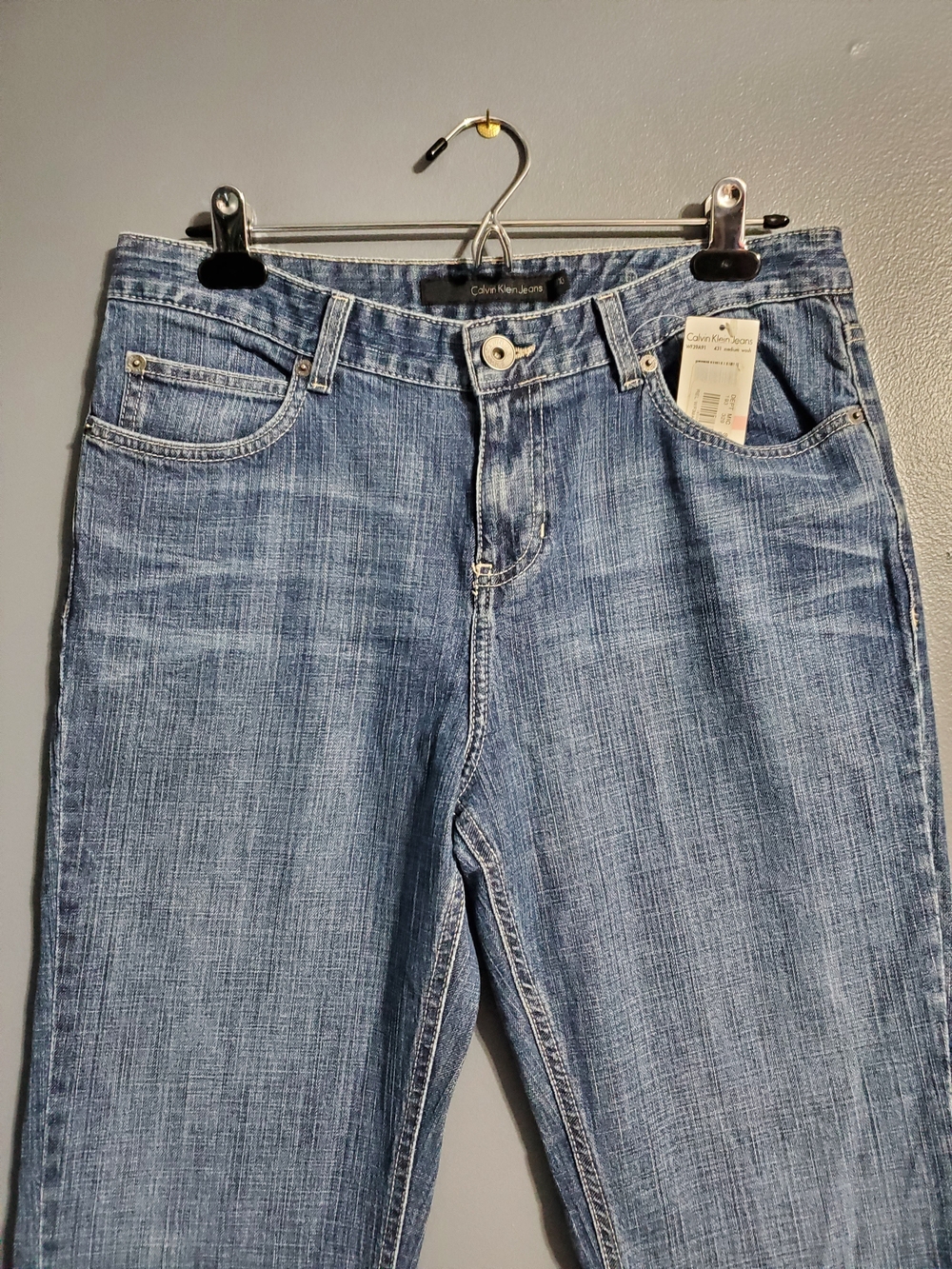 NWT Vintage Calvin Klein Jeans Women's Blue Relaxed Boot Cut Jeans Size 10 - Picture 2 of 7
